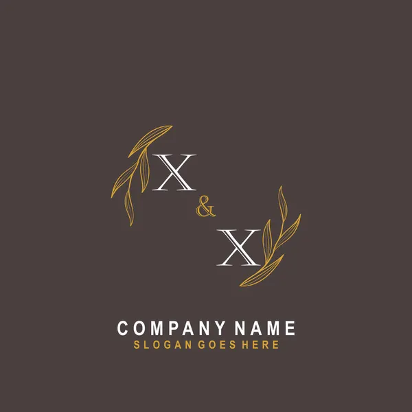 Initial Beauty Monogram Elegant Logo Design Handwriting Logo Initial Signature — Stock Vector