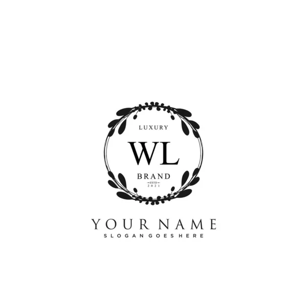 Initial Schönheit Monogramm Und Elegantes Logo Design Handschrift Logo Der — Stockvektor