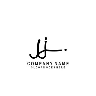 İlk harf JJ İmza El yazısı Logo Vektörü