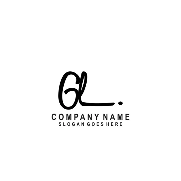 Αρχικό Γράμμα Signature Logo Vector — Διανυσματικό Αρχείο
