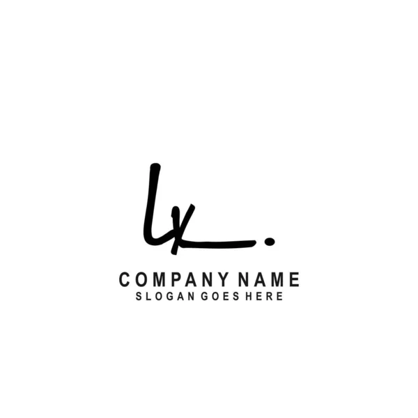 Αρχικό Γράμμα Υπογραφή Γραφικός Χαρακτήρας Logo Διάνυσμα — Διανυσματικό Αρχείο