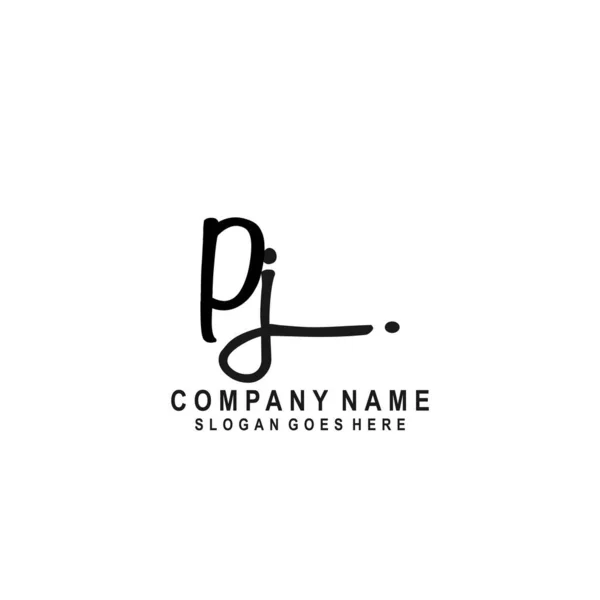 Αρχικό Γράμμα Signature Logo Vector — Διανυσματικό Αρχείο