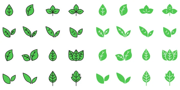 Leaf Icon Vector Illustration — Stock Vector