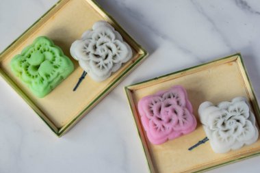 Sonbahar ortası Festivali için Kar Teni Ay çöreği