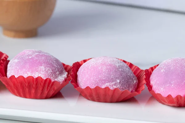 Daifuku Manisan Jepang Bentuk Bulat — Stok Foto