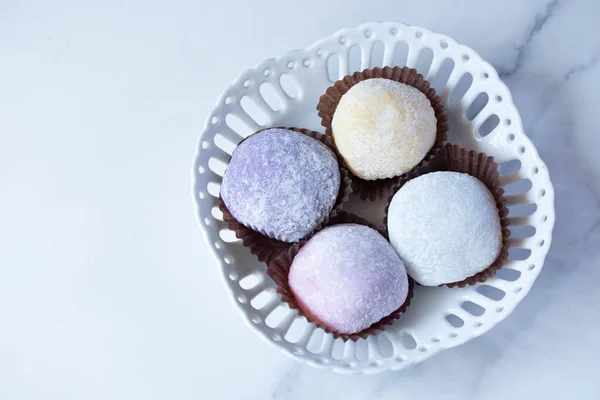 Daifuku Manisan Jepang Bentuk Bulat — Stok Foto