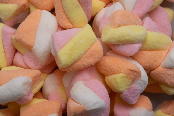 Pastellfarbener Marshmallow Als Hintergrund — Stockfoto