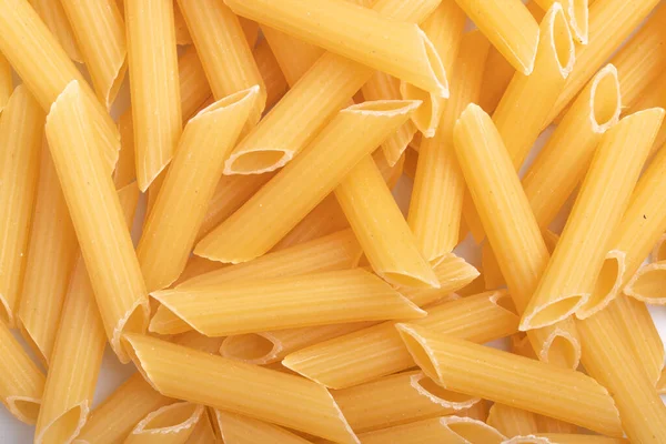 Ungekochte Penne Rigate Macaroni Als Hintergrund — Stockfoto