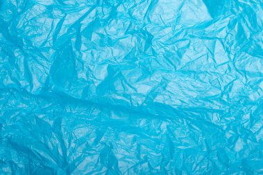 Arkaplan için soyut mavi buruşuk kağıt.