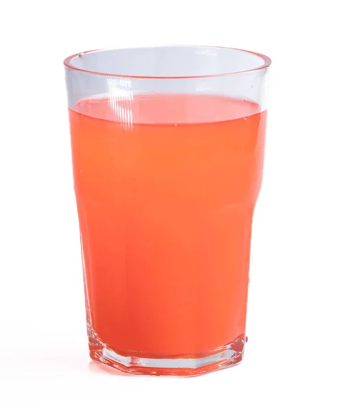 Bebida Suco Laranja Misturada Com Frutas Mistas Copo Transparente — Fotografia de Stock