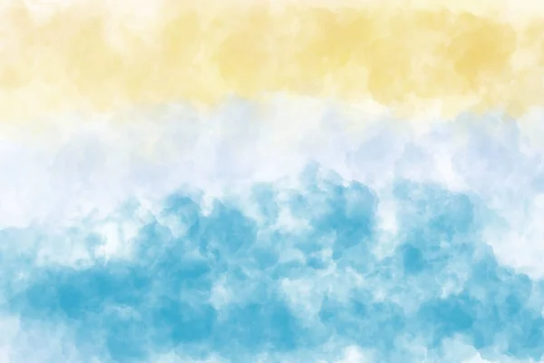Watercolor Painted Blue Yellow Background — Φωτογραφία Αρχείου