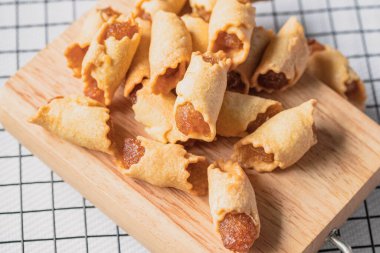 Ananaslı Tayvan tatlısı. Kahvaltı için yaz meyvesi konsepti, sağlıklı vitaminler. organik.