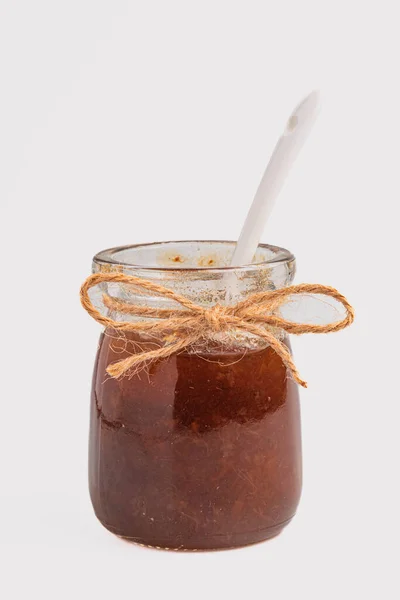 Mixed Fruit Jam Glass Jar — Stock Fotó
