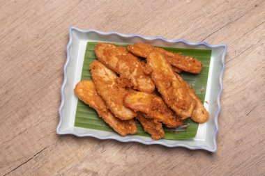 Kızarmış muzlu gevrek Tayland Tatlısı.