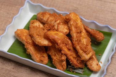 Kızarmış muzlu gevrek Tayland Tatlısı.