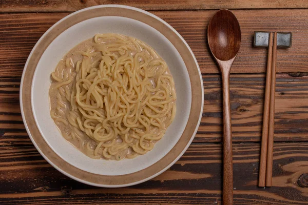 Udon Noodles Bowl Japanese Food — Stockfoto