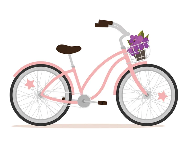 Vélo rose — Image vectorielle