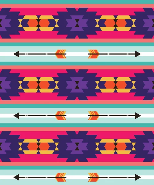 Tribal mönster med pil — Stock vektor