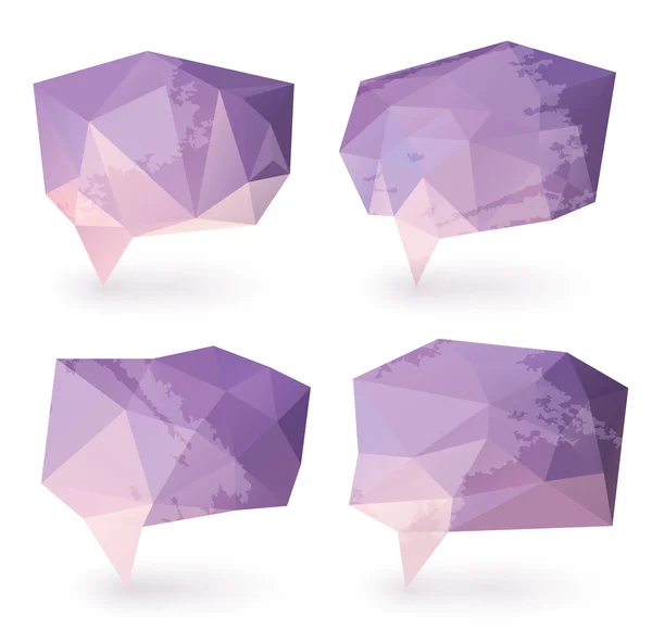 Bulles abstraites de discours triangle — Image vectorielle