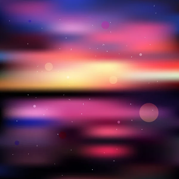 Färgglada suddig solnedgång bakgrund — Stock vektor
