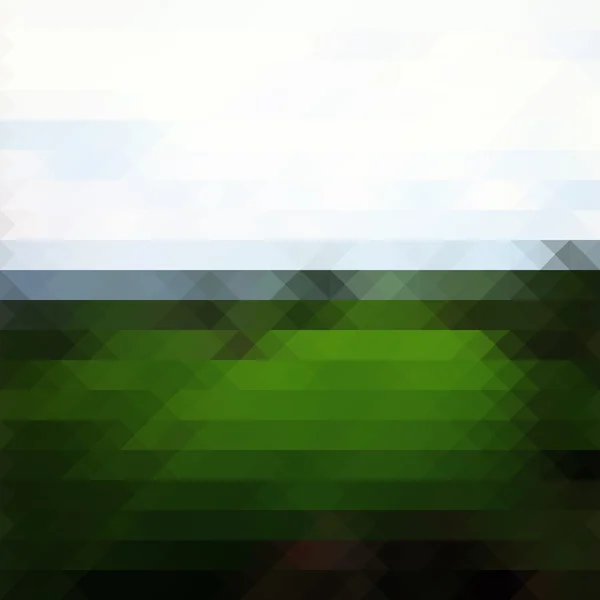 Fondo verde triángulo paisaje — Vector de stock