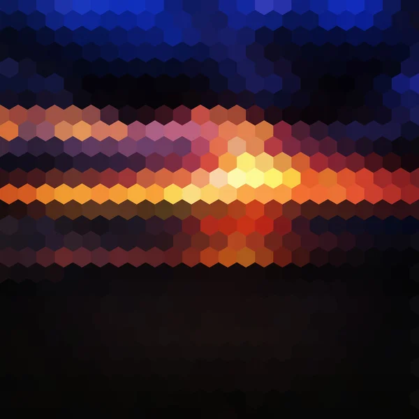 Mörk solnedgång bakgrund — Stock vektor