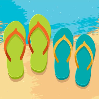 renkli flip flop