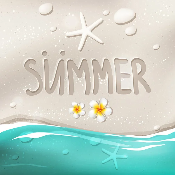 Summer beach — Stock Vector