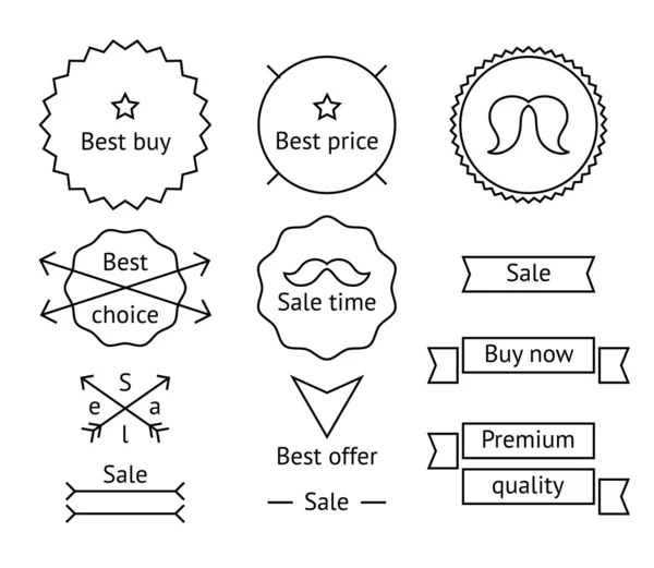 Лейблы хипстерских продаж — стоковый вектор