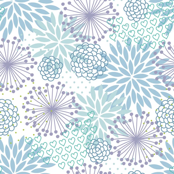 Pastel bloemmotief — Stockvector