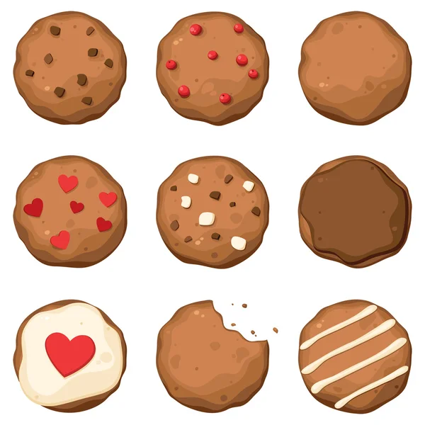 Tasty cookies — Stock Vector