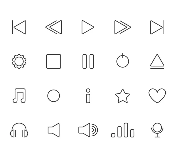 Spieler-Symbole — Stockvektor