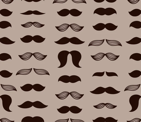 Mustache pattern — Stock Vector