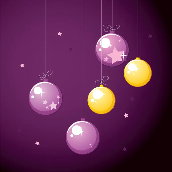 Christmas balls — Stock Vector