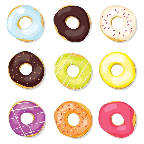 Conjunto de rosquillas — Vector de stock