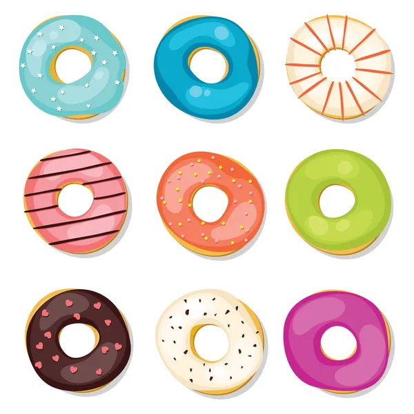 Donuts Set — Stockvektor