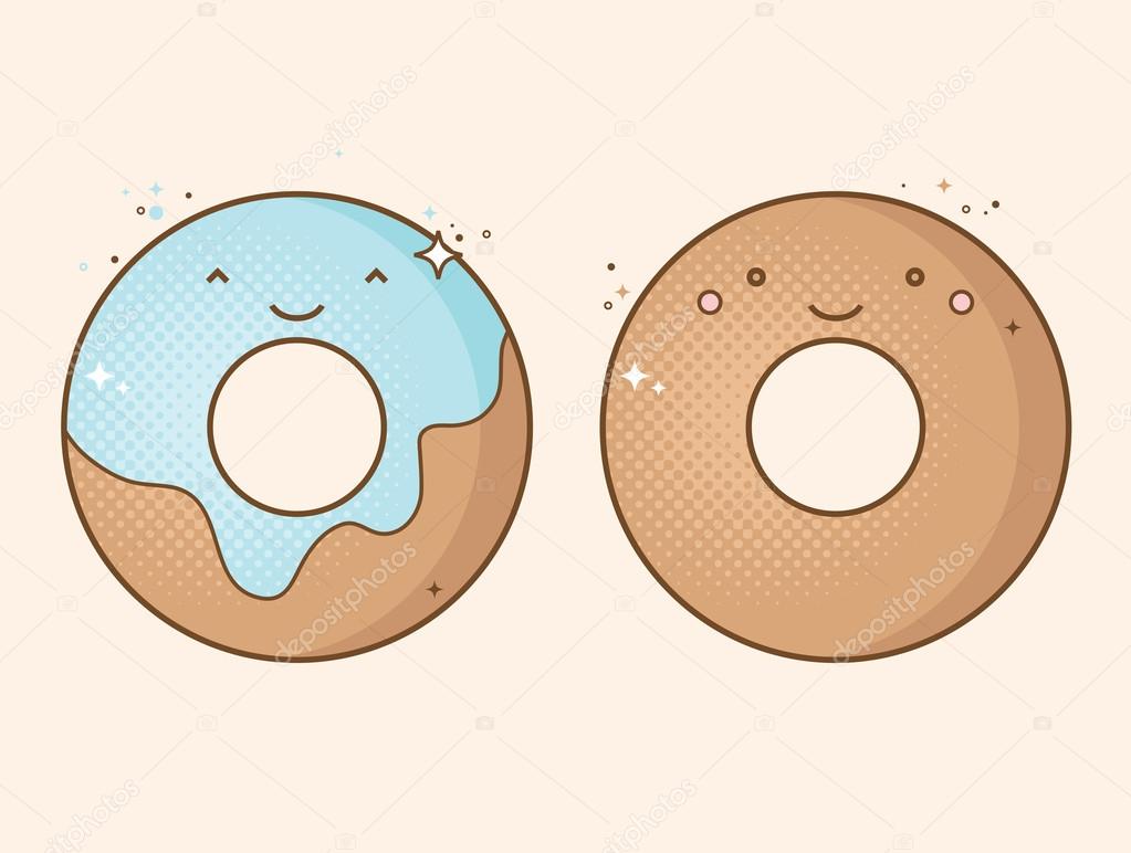 Smiling donuts