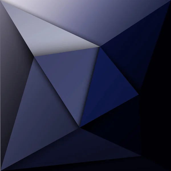 Sfondo triangolo blu — Vettoriale Stock