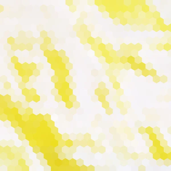 Fond hexagonal jaune — Image vectorielle