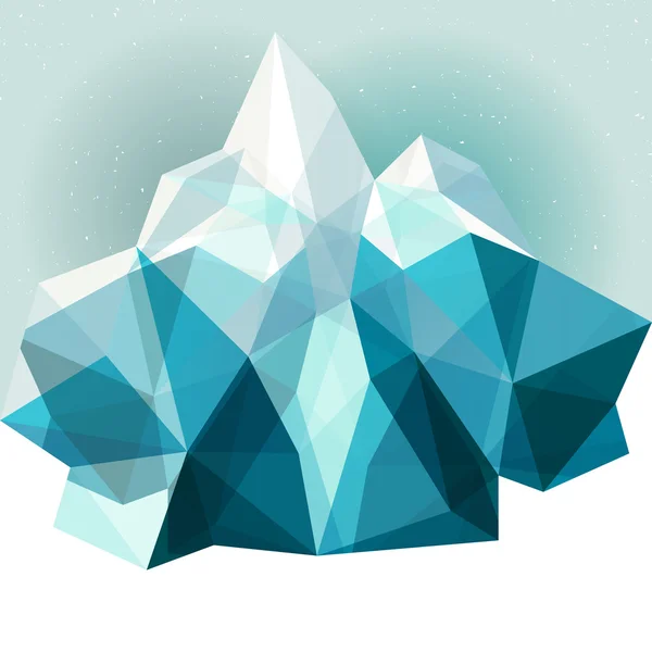 Fond de montagne de glace — Image vectorielle