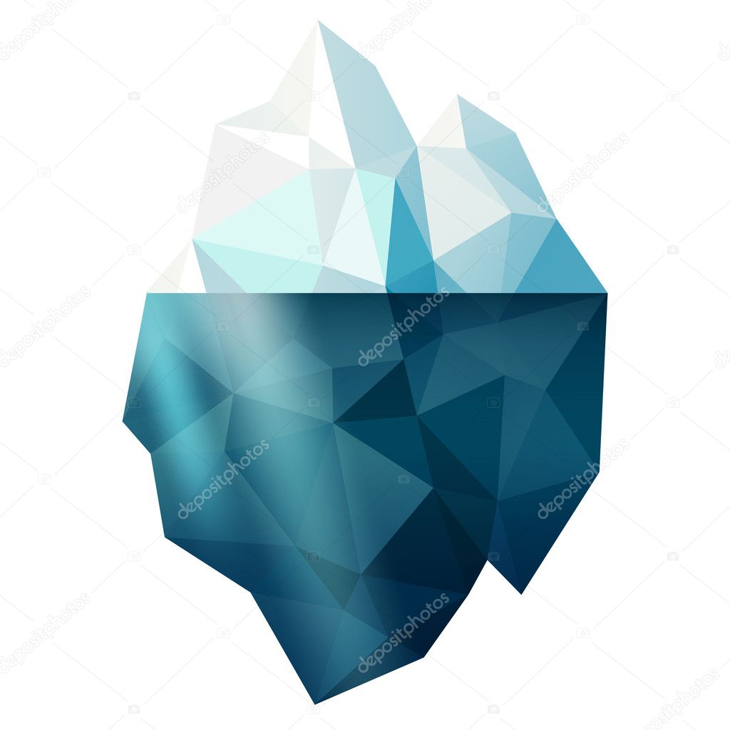 Isolated iceberg