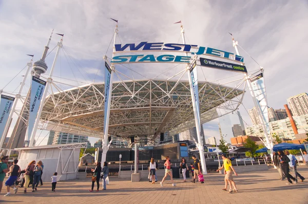 WestJet Stage at Harbourfront Centre - TORONTO, CANADA - MAY 31, — Stock Photo, Image