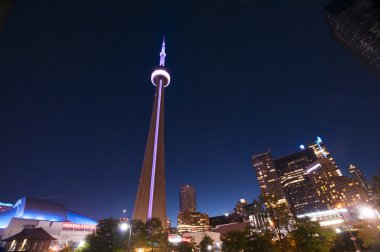 cn kulesi ve Toronto Skyline - toronto, kanada - 31 Mayıs 2014