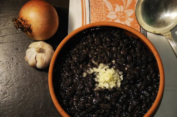 Judías negras cubanas — Foto de Stock