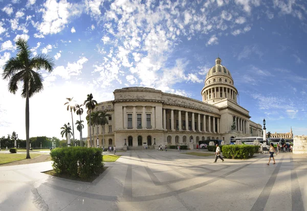Havana Capitol panorama, cuba. dec 2009 — Stock Photo, Image