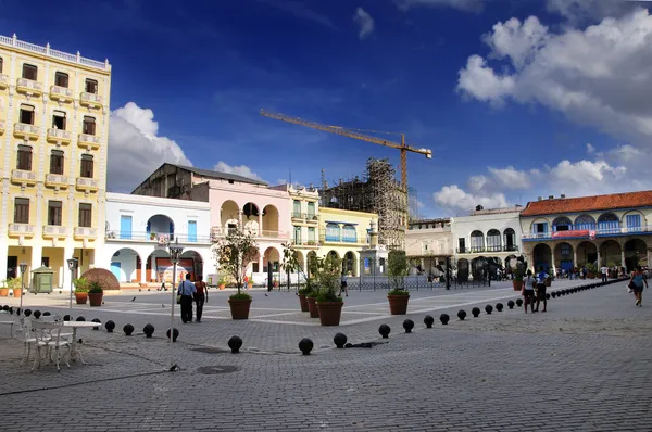 Old havana "plaza vieja", Kuba. marzec 2009. — Zdjęcie stockowe