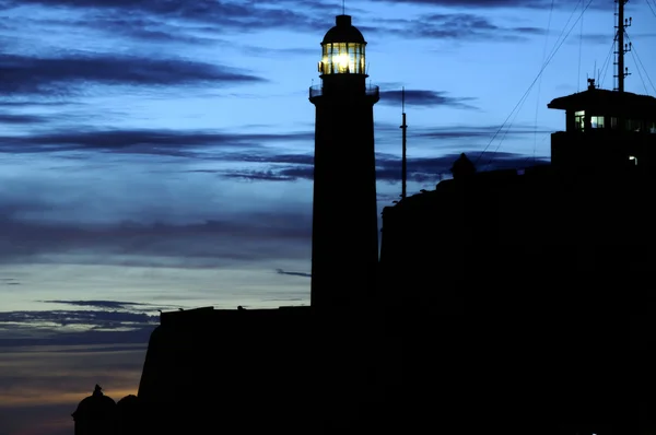 "El Morro "farol em La Habana, Cuba — Fotografia de Stock