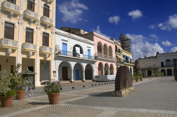 "Plaza Vieja "ve staré Havaně na Kubě. říjen 2009 — Stock fotografie