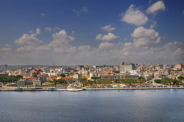 Havana skyline e baía — Fotografia de Stock