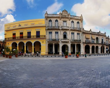 eski havana Plaza tipik koloni binaları